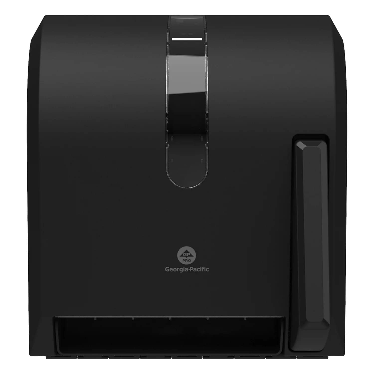 Georgia Pacific GPC54338A Hygienic Push-Paddle Roll Towel Dispenser, 13 x 10 x 14.4, Black