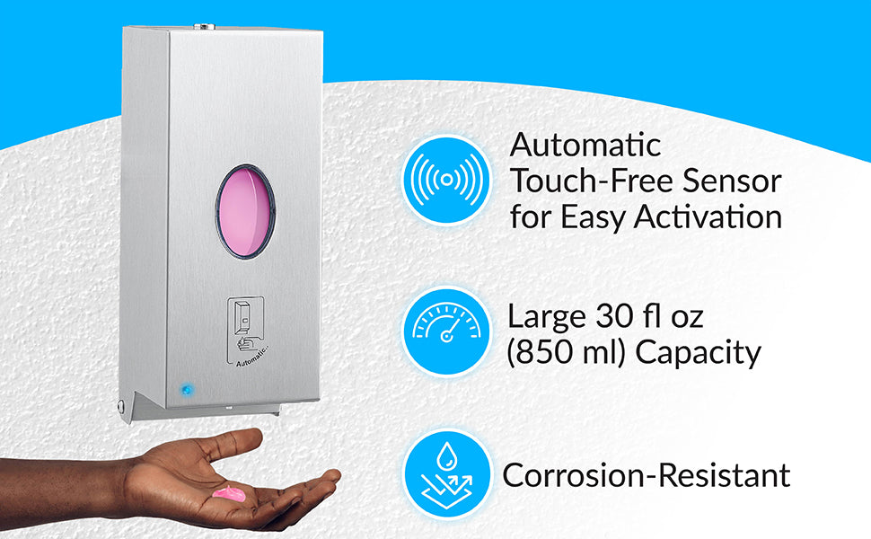 Bobrick B-2012 Commercial Automatic Soap Dispenser, Wall-Mounted