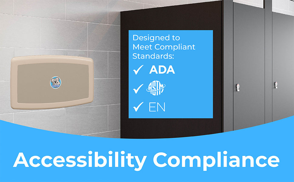 Koala Kare KB200-00 Horizontal Baby Changing Station, Wall-Mounted, Cream, Updated Part Number: KB300-00