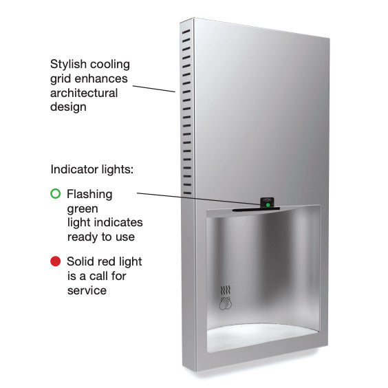 Bobrick B-3725 115v ADA Recessed Hand Dryer 115v