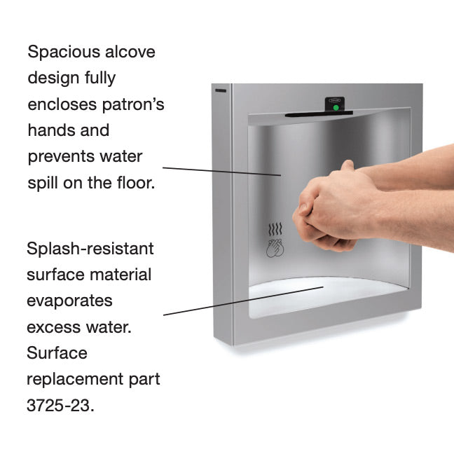 Bobrick B-3725 115v ADA Recessed Hand Dryer 115v