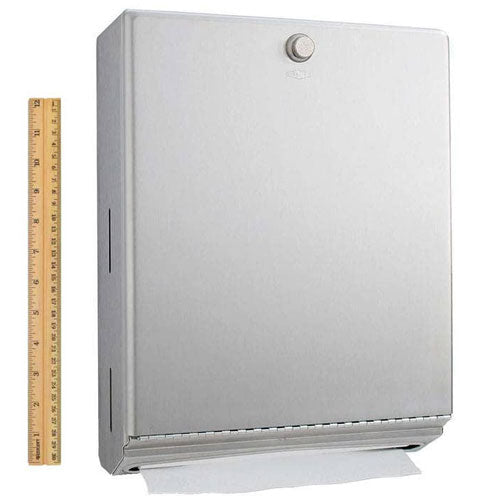 Bobrick B-2620 Commercial Paper Towel Dispenser, Surface-Mounted, Stainless Steel