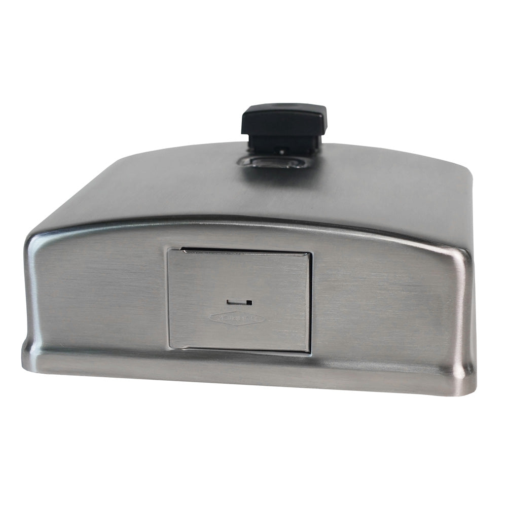 Bobrick B-4112 Commercial Soap Dispenser, Surface-Mounted, Manual-Push, Stainless Steel - 40 Oz
