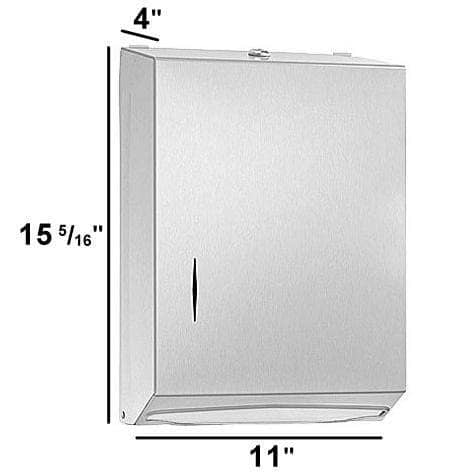 Bradley 250-15 Commercial BX-Paper Towel Dispenser, Surface-Mounted, Stainless Steel - TotalRestroom.com