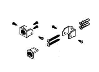 Bradley HDWP-A0461-OE Toilet Partition Open End Headrail Kit, Aluminum