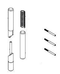 Bradley HDWP-P0091 Toilet Partition Integral Hinge Pin Kit for use with Bradley 1