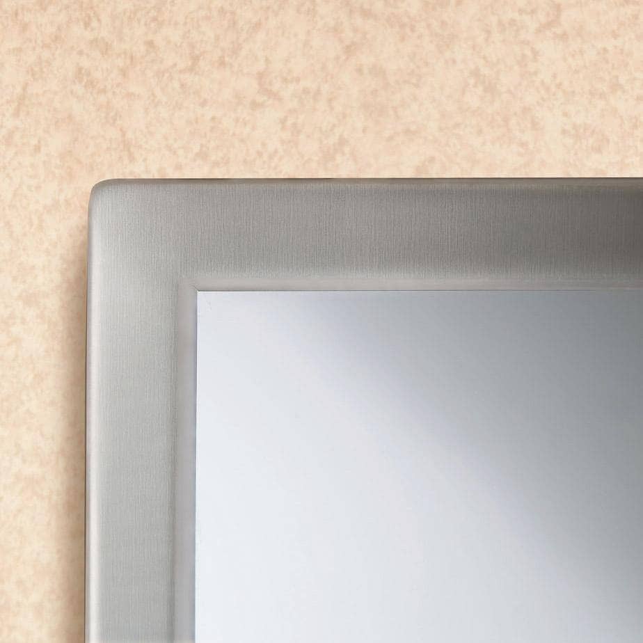 Bobrick B-2902436 Public Restroom Mirror Shelf, Angle Frame, 24