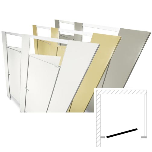 Hadrian Toilet Partitions (Metal) 1 In Corner (36