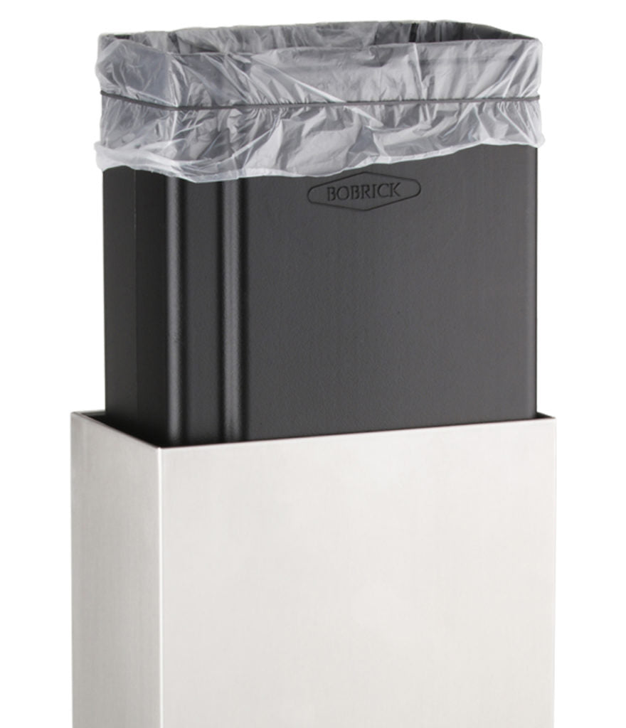 Bobrick B-9279 Fino Waste Receptacle, 6 Gallon Capacity