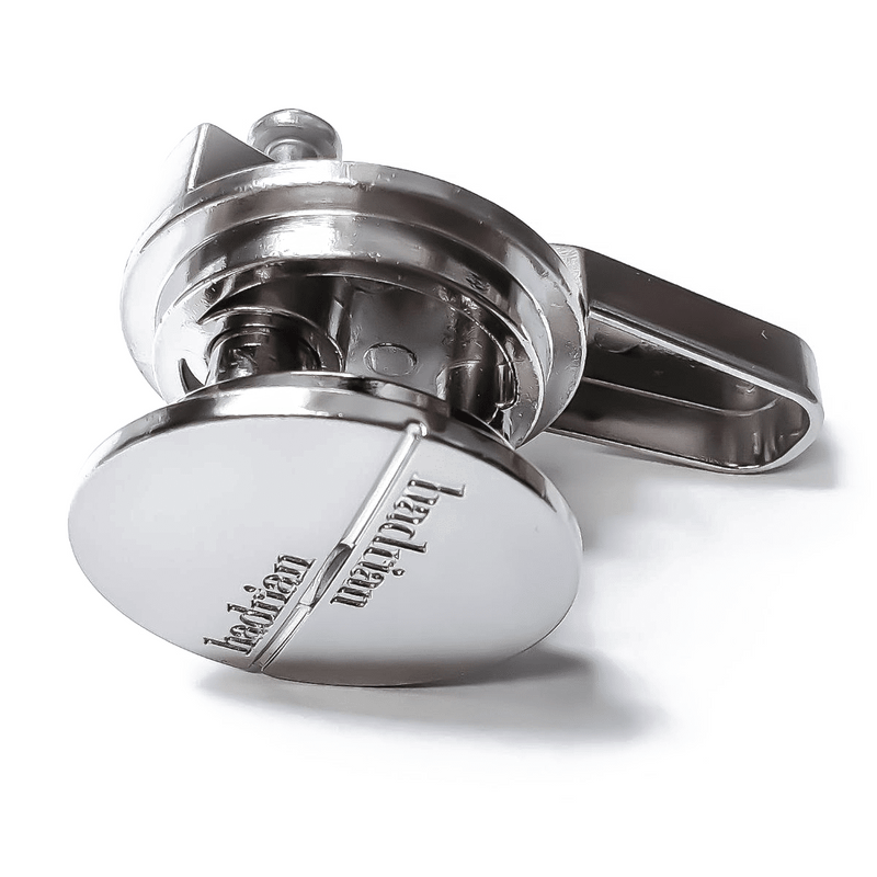 Hadrian 601150 Kit Inner Outer Knob Powder Coated, Chrome, Concealed Bathroom Stall Hardware - Strikes & Keepers
