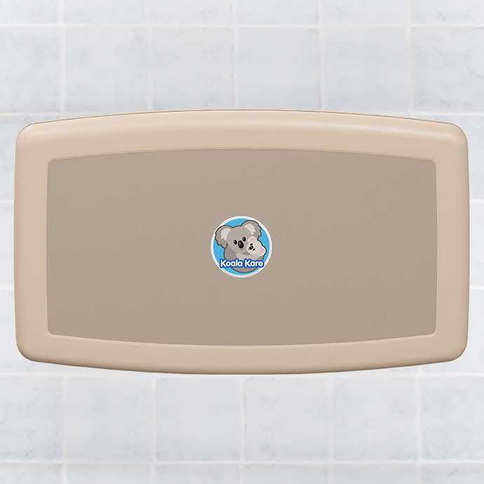 Koala Kare KB200-00 Horizontal Baby Changing Station, Wall-Mounted, Cream, Updated Part Number: KB300-00