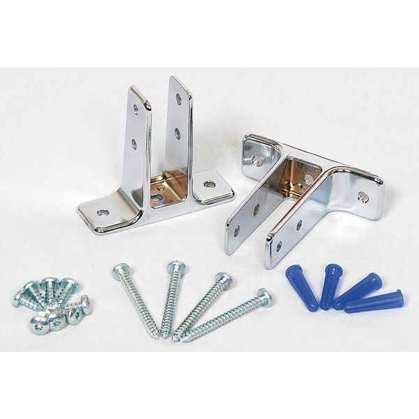 ASI Global Chrome Urinal Screen Stirrup Bracket Kit  - 40-8511290